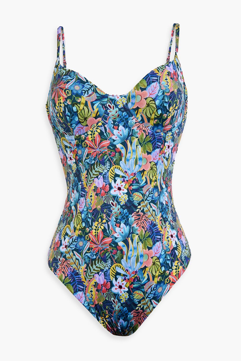 ONIA Chelsey Liberty-print underwired swimsuit | THE OUTNET