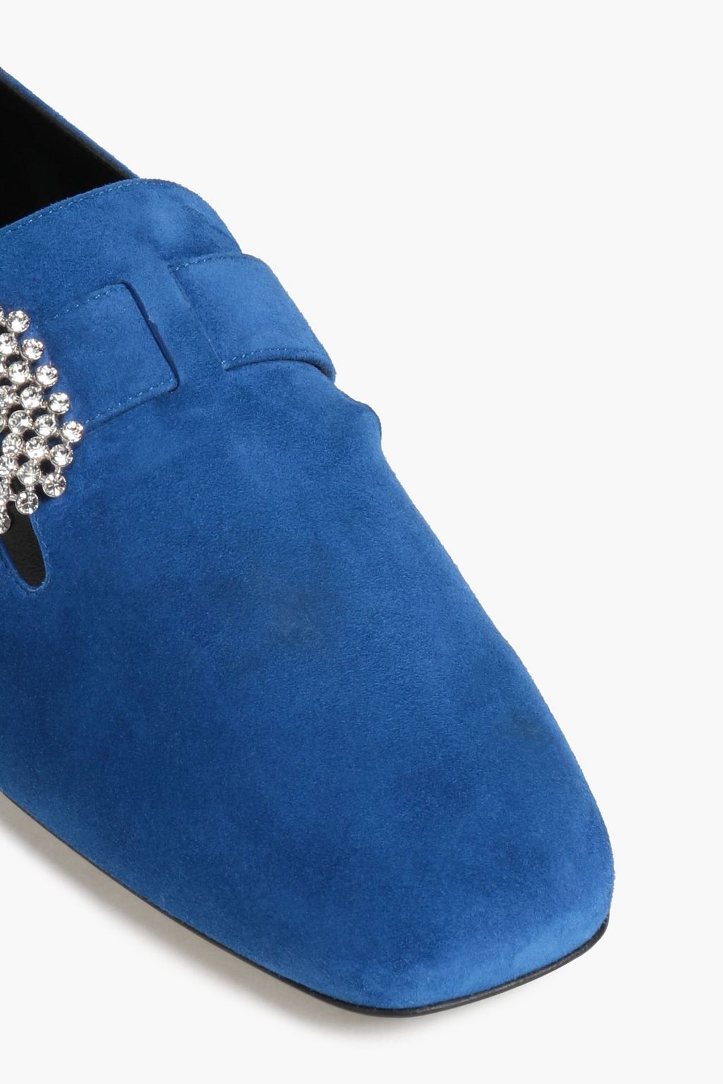 ROGER VIVIER Embellished suede loafers