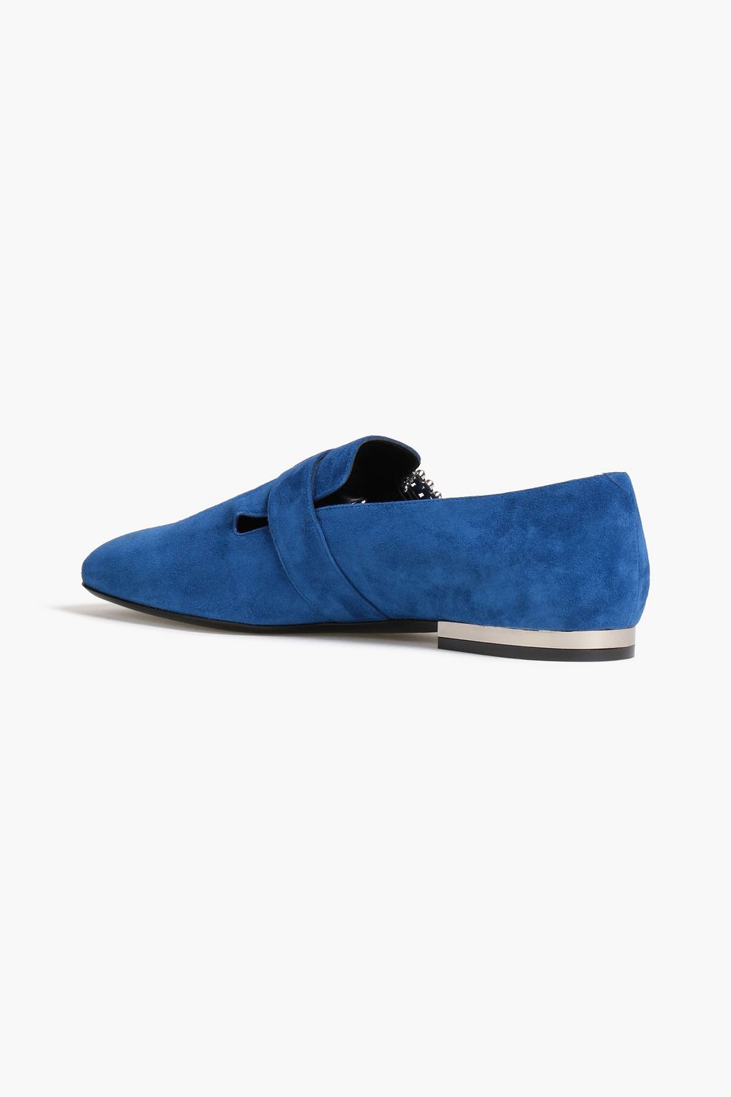 ROGER VIVIER Embellished suede loafers