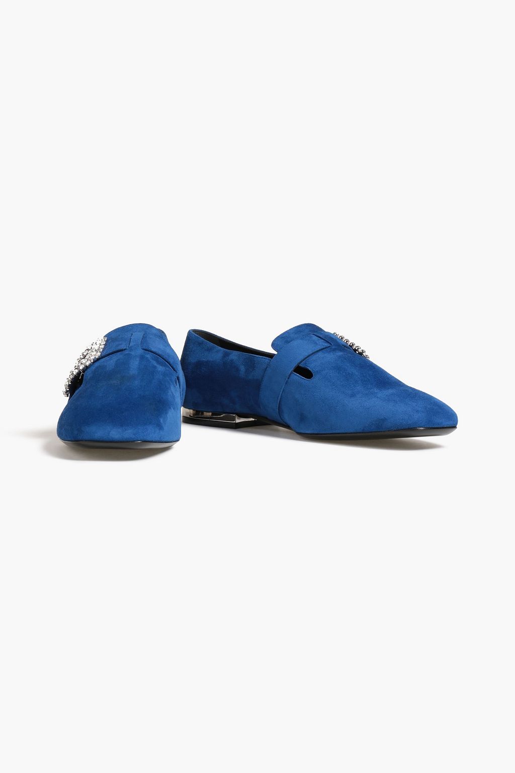 ROGER VIVIER Embellished suede loafers