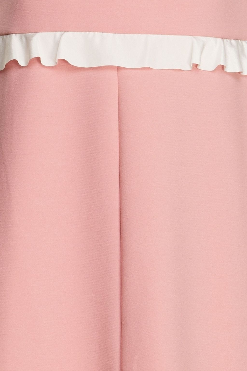 REDVALENTINO Two-tone ruffle-trimmed crepe mini dress