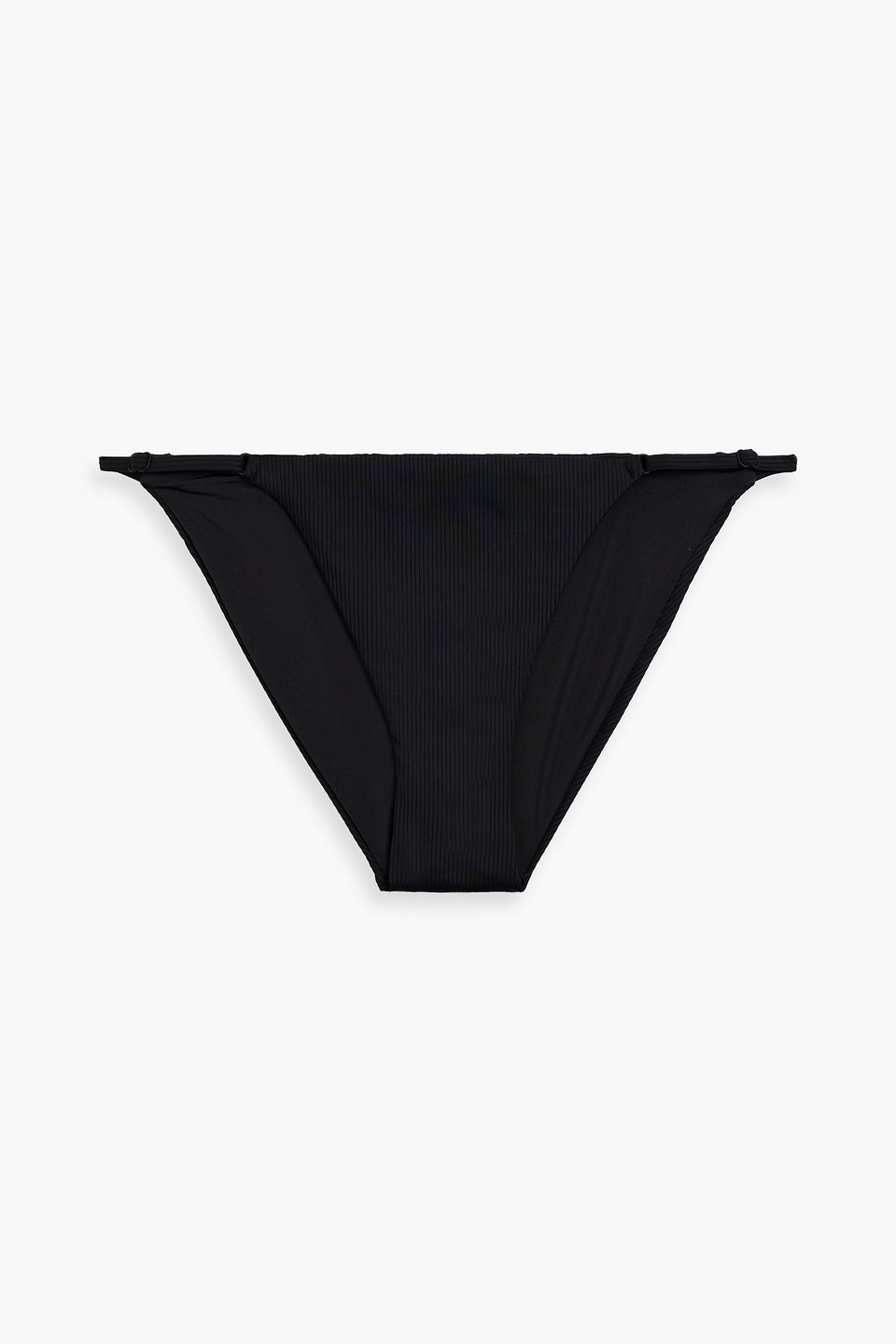 Onia Hannah Ribbed Low-rise Bikini Briefs In Black