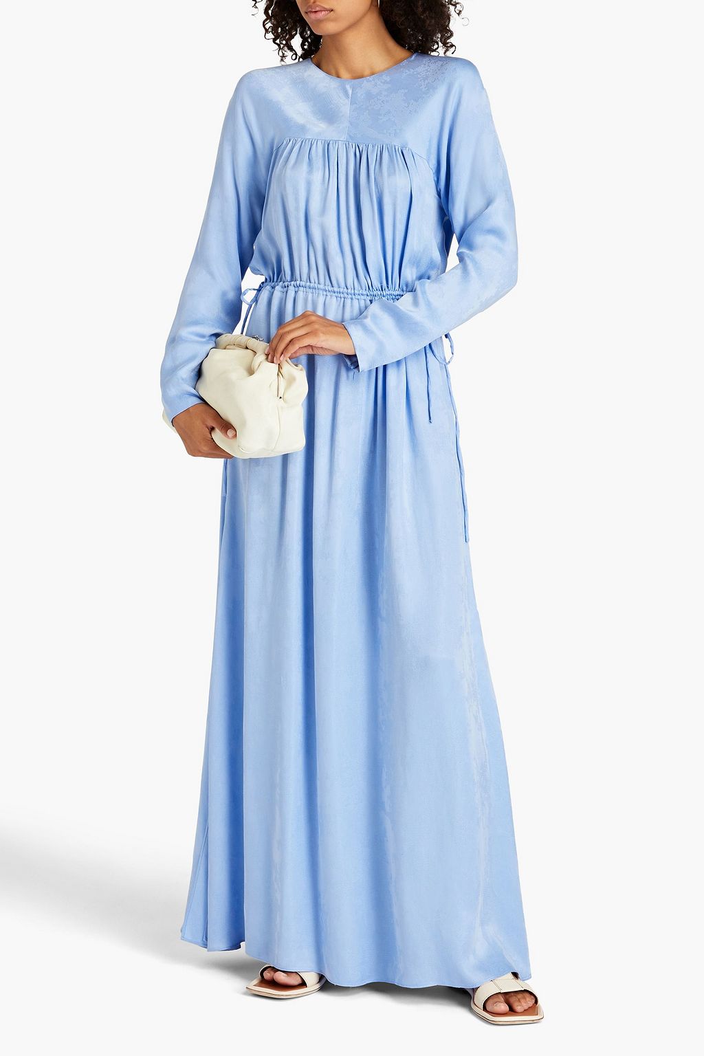 BY MALENE BIRGER 개더 디테일 자카드 맥시 드레스