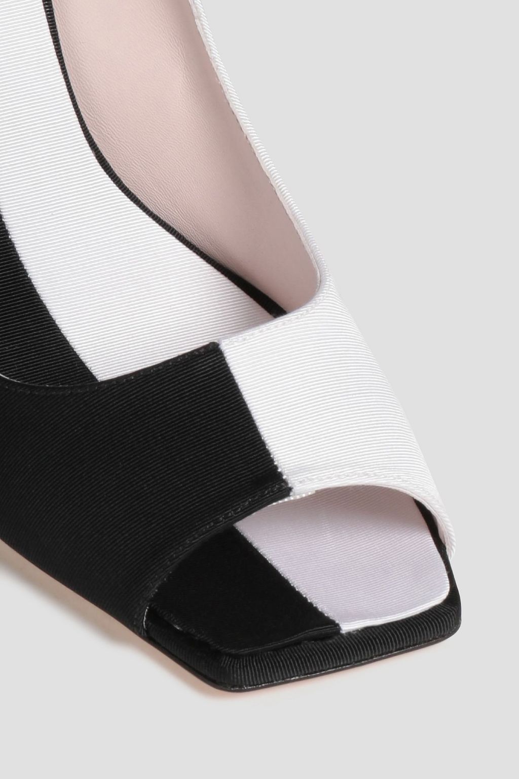 ROGER VIVIER Bibow bow-embellished two-tone ottoman pumps