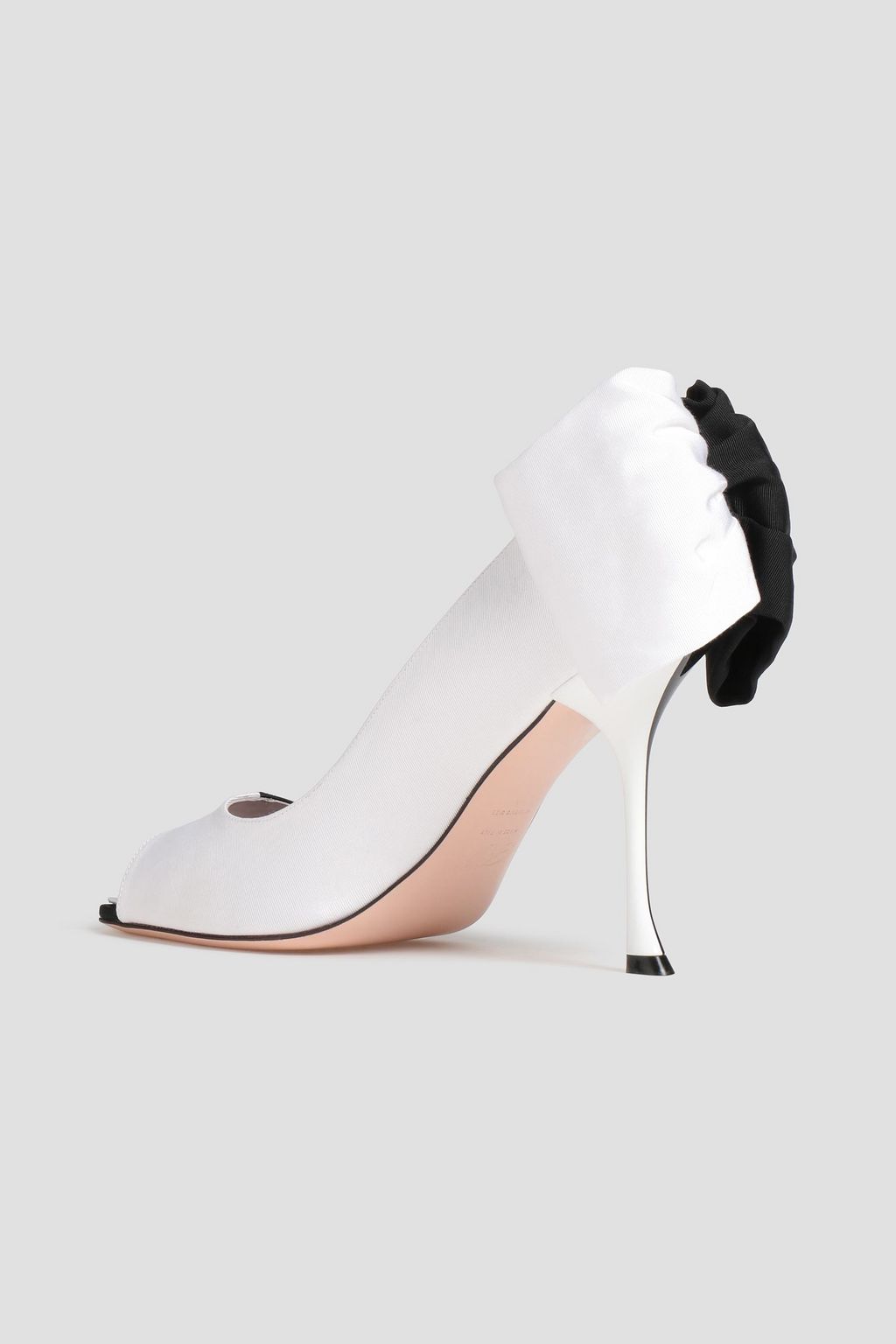 ROGER VIVIER Bibow bow-embellished two-tone ottoman pumps