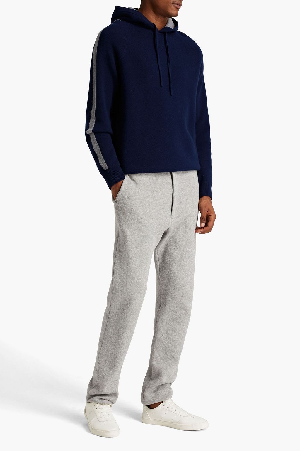 THEORY Wool and cashmere-blend hoodie
