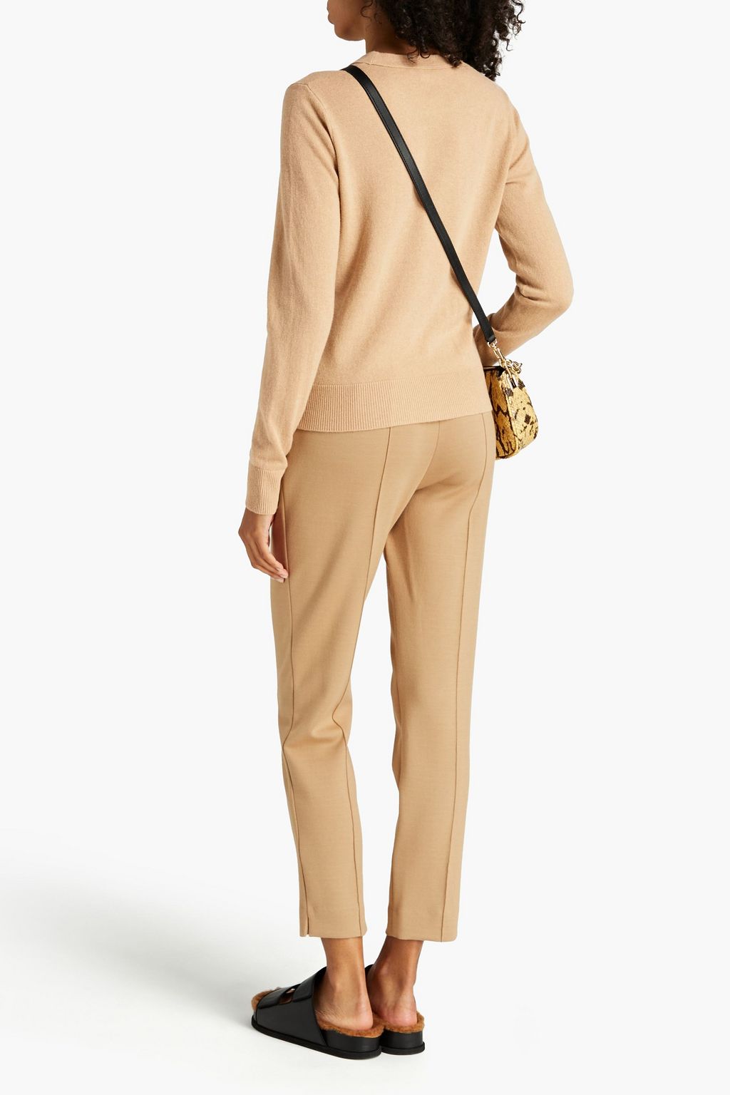 VINCE. Mélange merino wool and cashmere-blend sweater