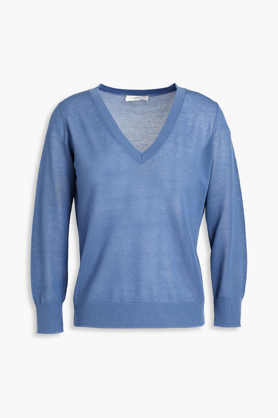 vince. - cotton sweater - blue - s
