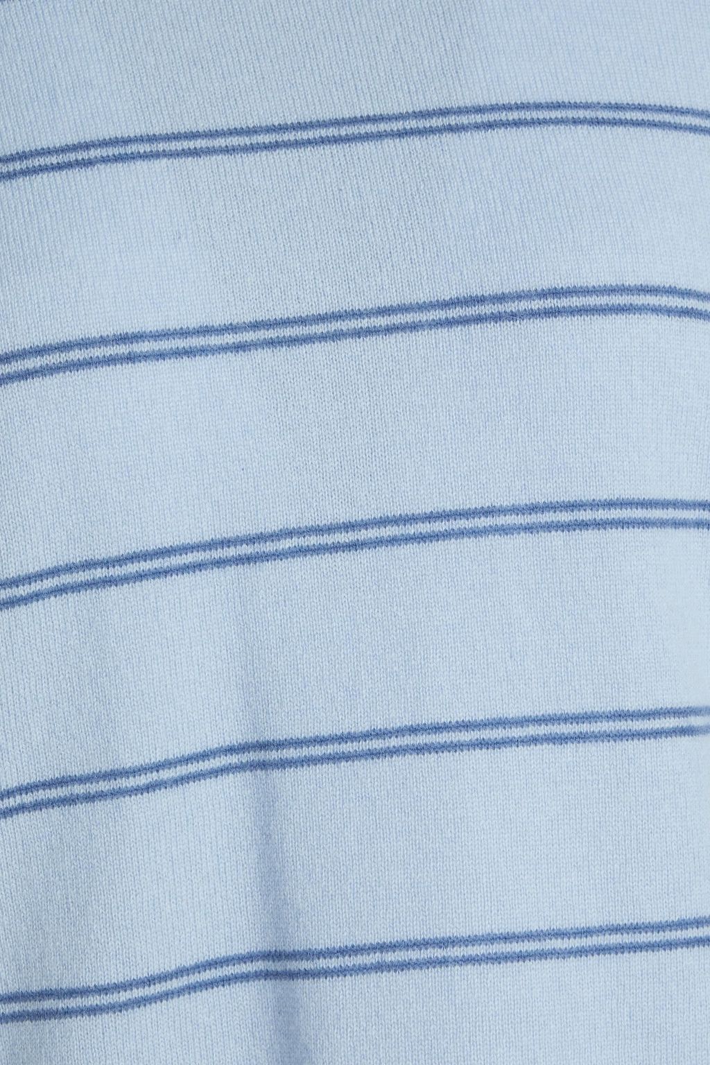 VINCE. Striped merino wool and cashmere-blend sweater