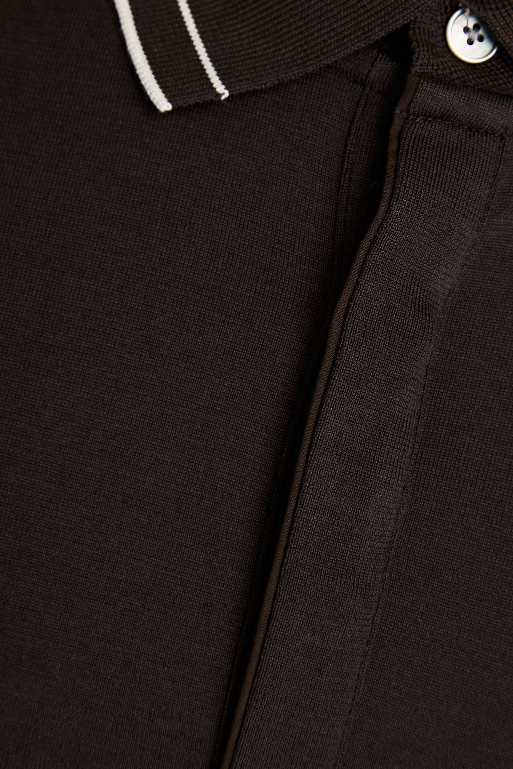 THEORY Silk and cotton-blend jersey polo shirt
