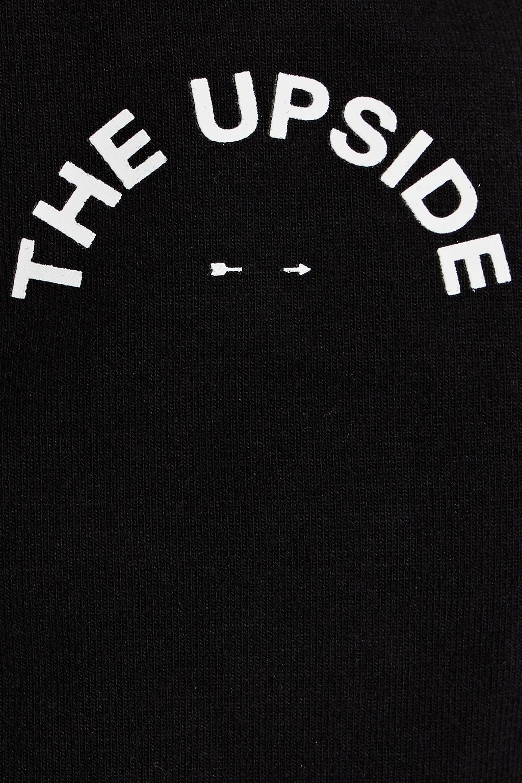 THE UPSIDE Edita 프린트 코튼 혼방 저지 크롭 탱크탑