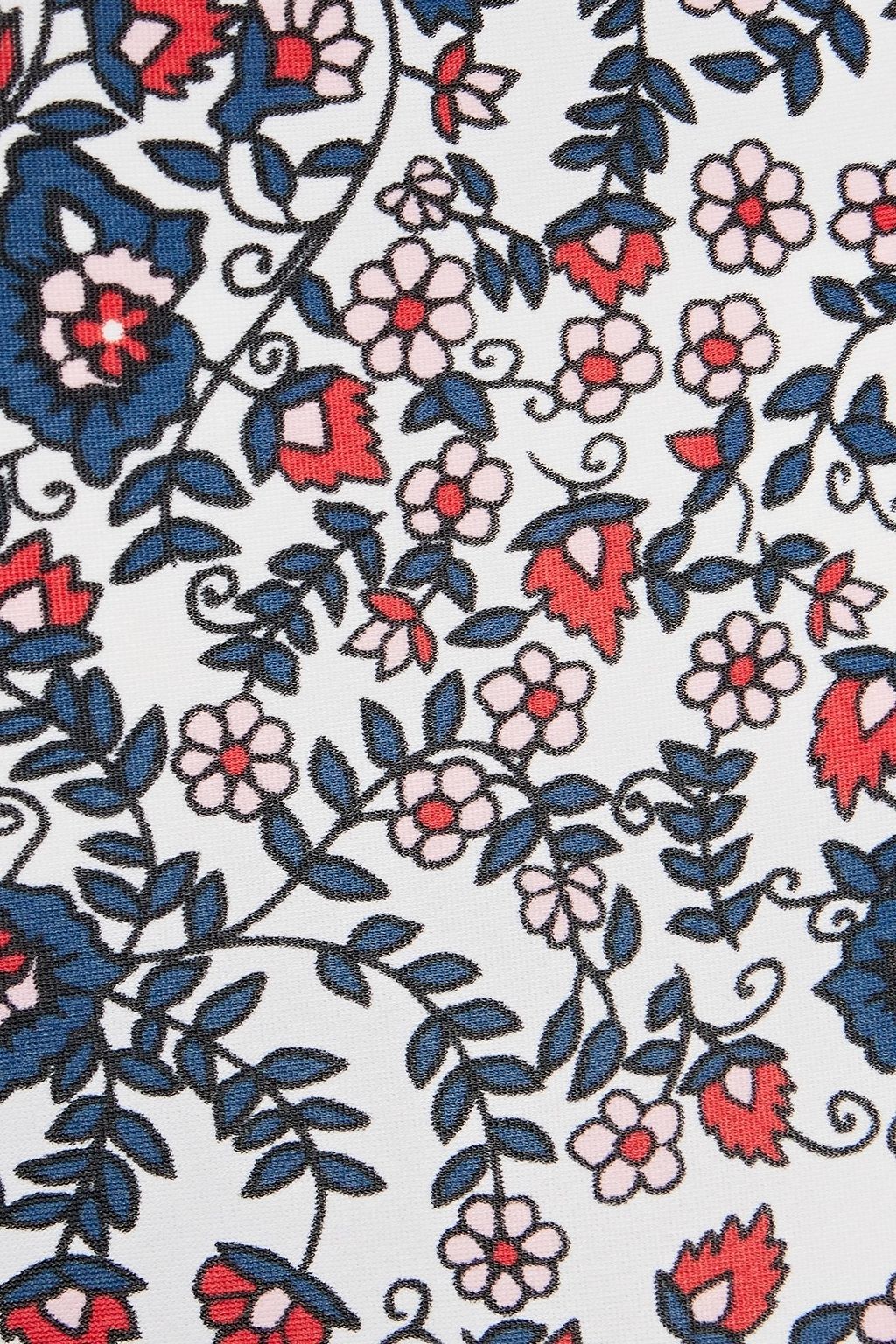 THE UPSIDE Cropped floral-print stretch leggings