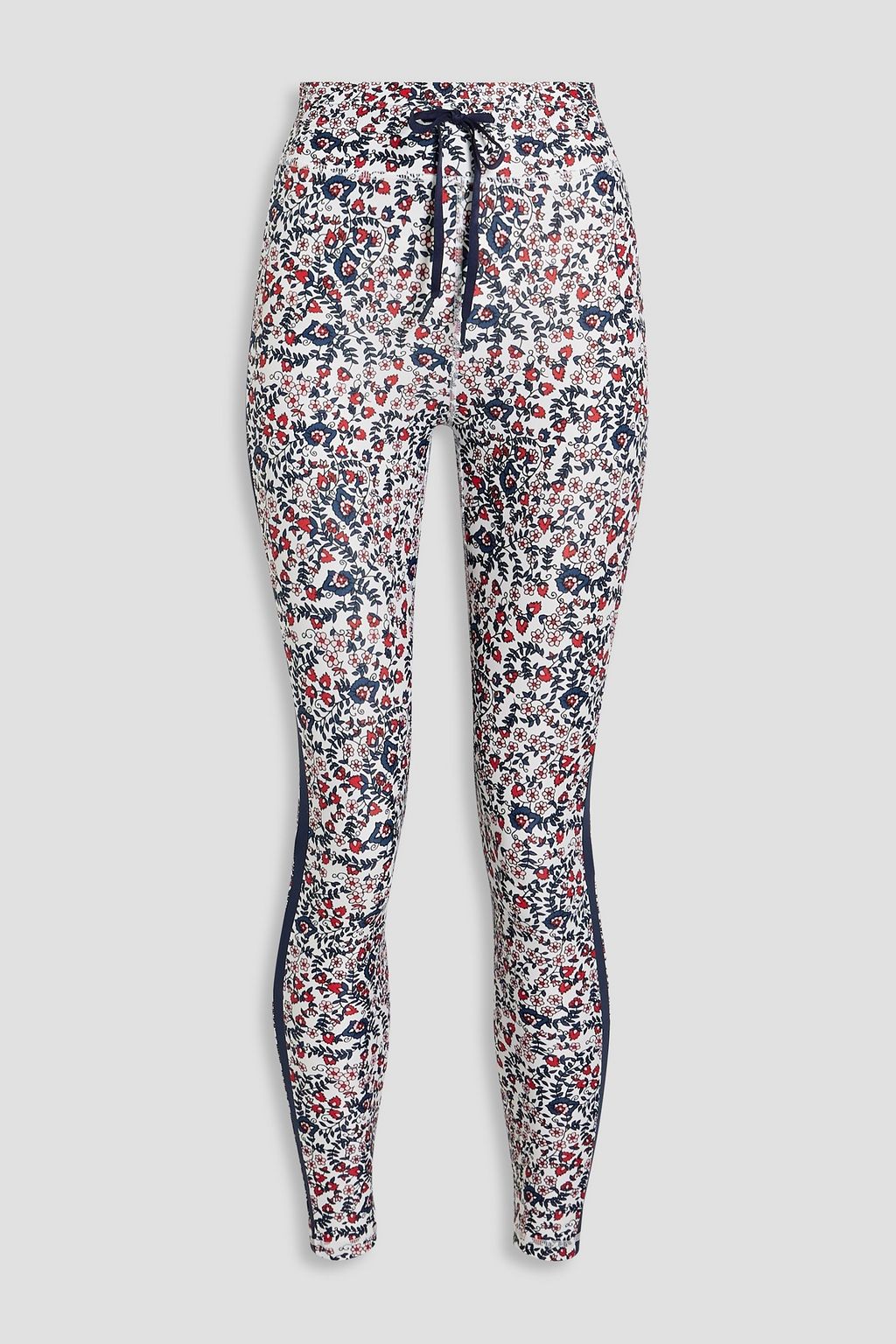 THE UPSIDE Cropped floral-print stretch leggings