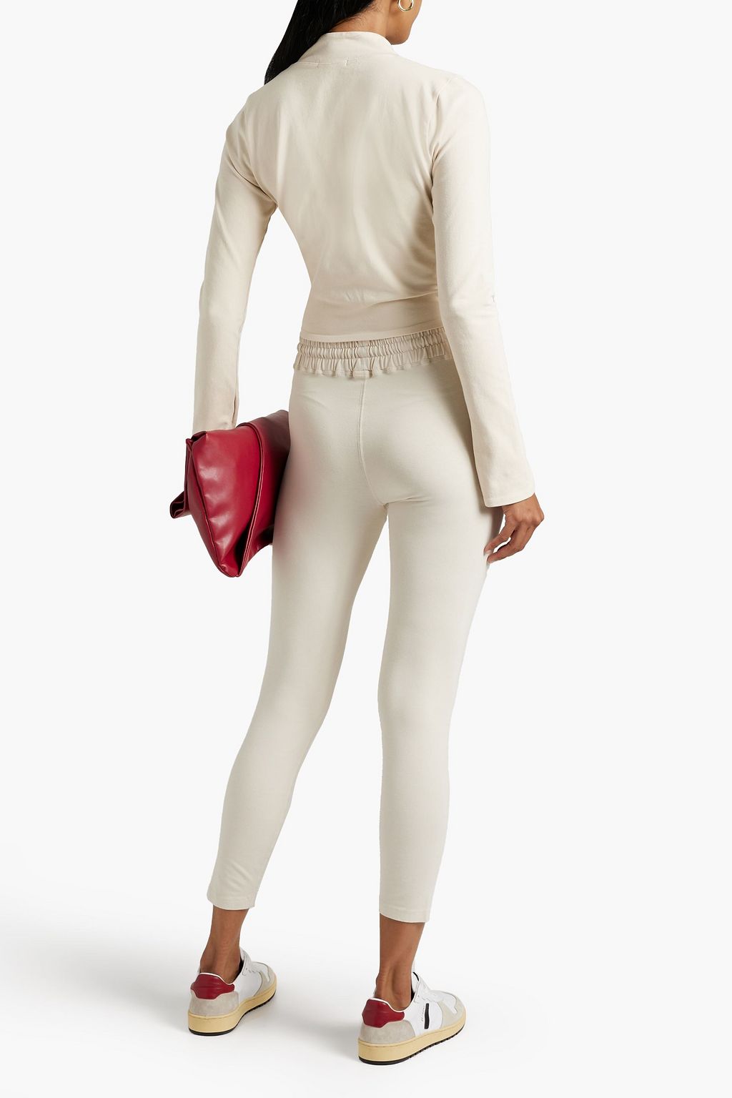 GOOD AMERICAN Stretchcotton jersey leggings Sale up to 70 off THE