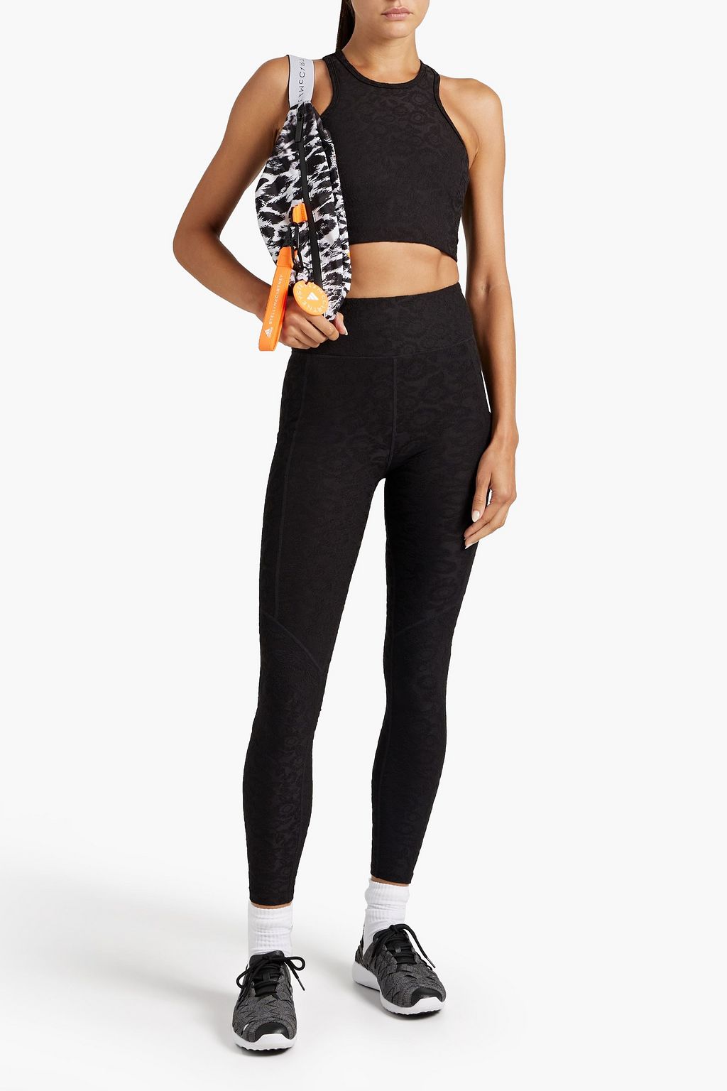 TWENTY MONTRÉAL Cropped stretch-jacquard tank