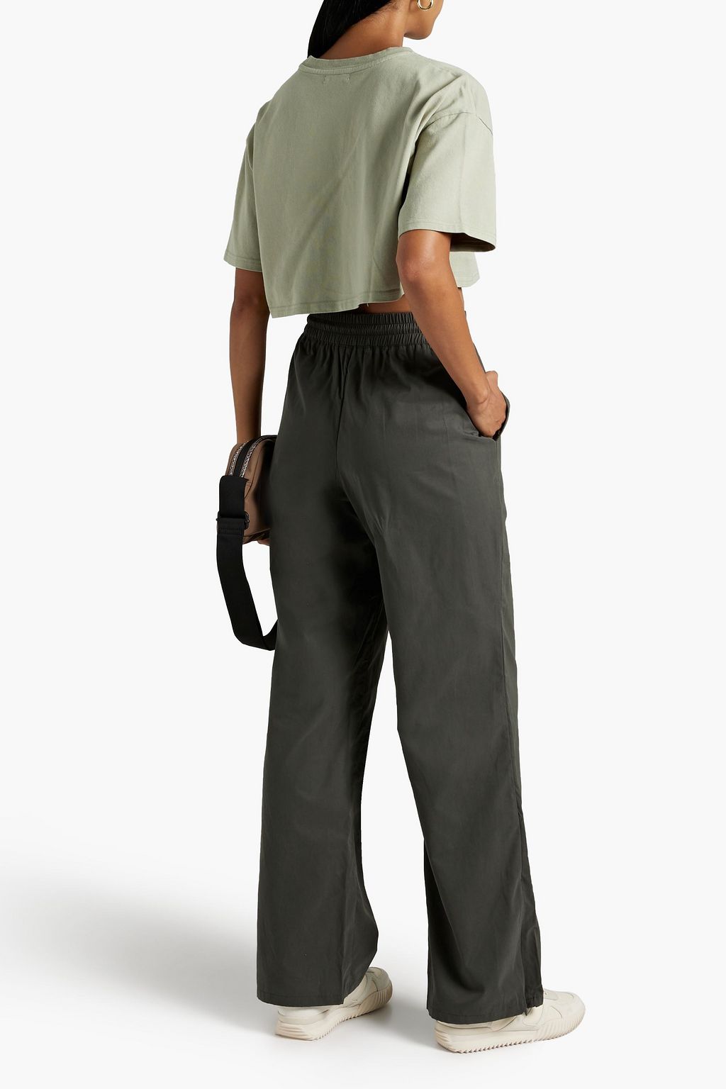 GOOD AMERICAN Woven track pants