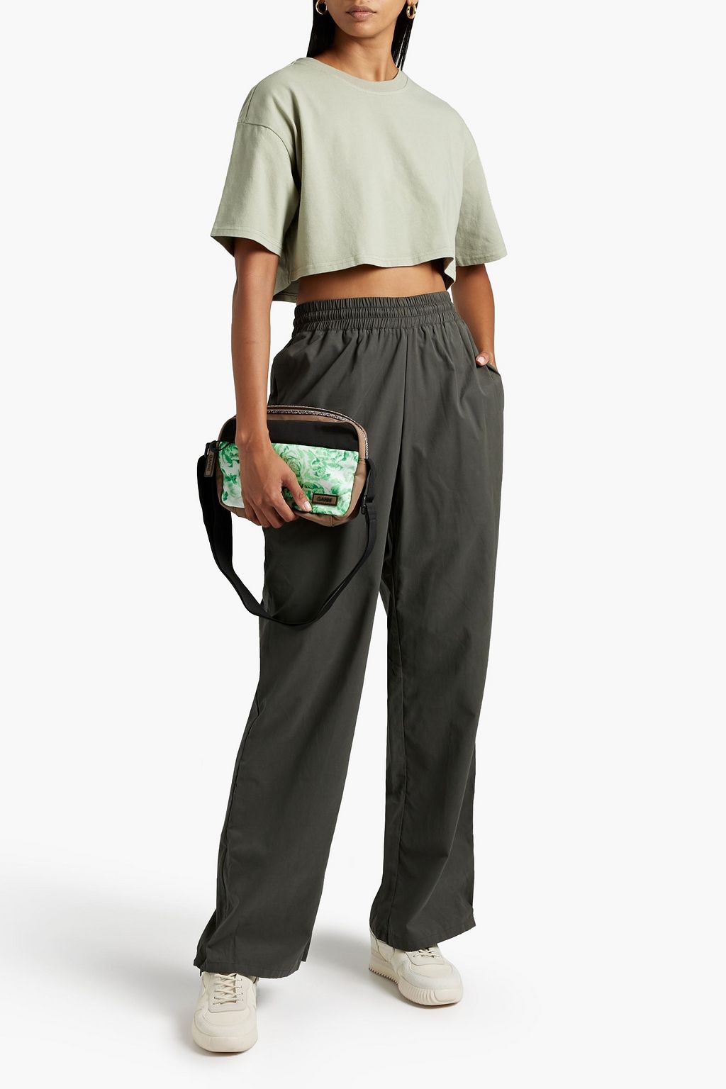 GOOD AMERICAN Woven track pants