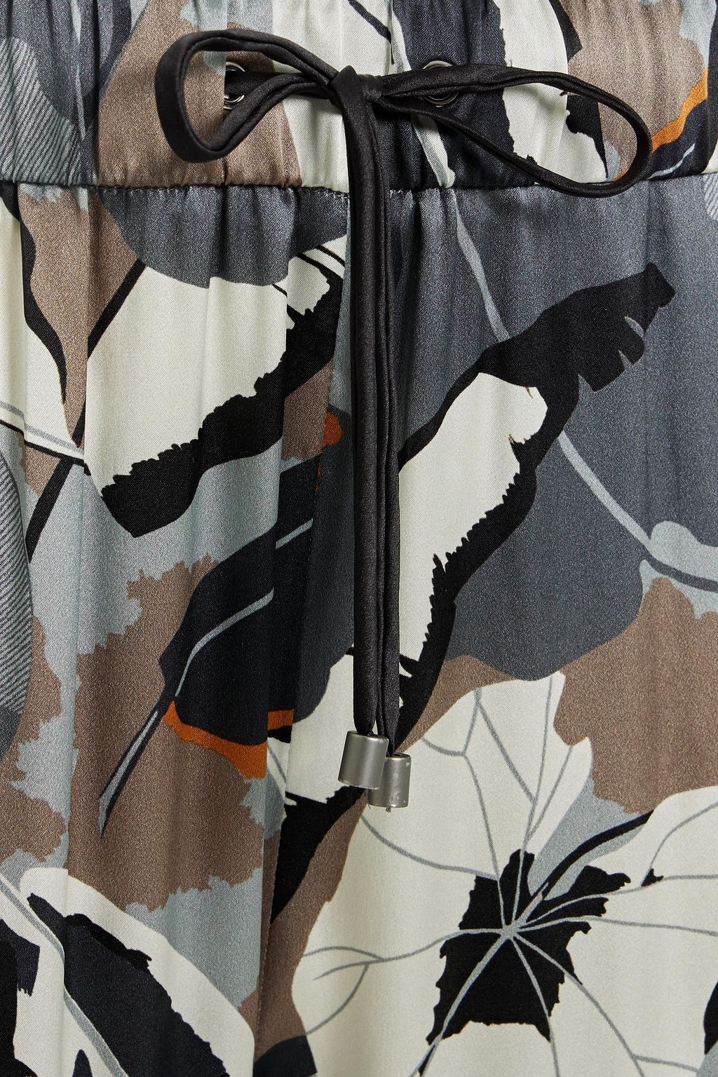 FABIANA FILIPPI Printed silk-satin tapered pants
