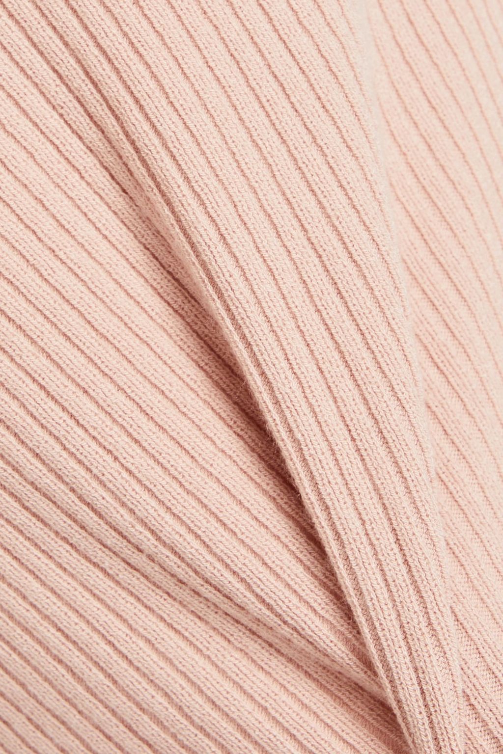 REDVALENTINO Embroidered point d'esprit and ribbed-knit top