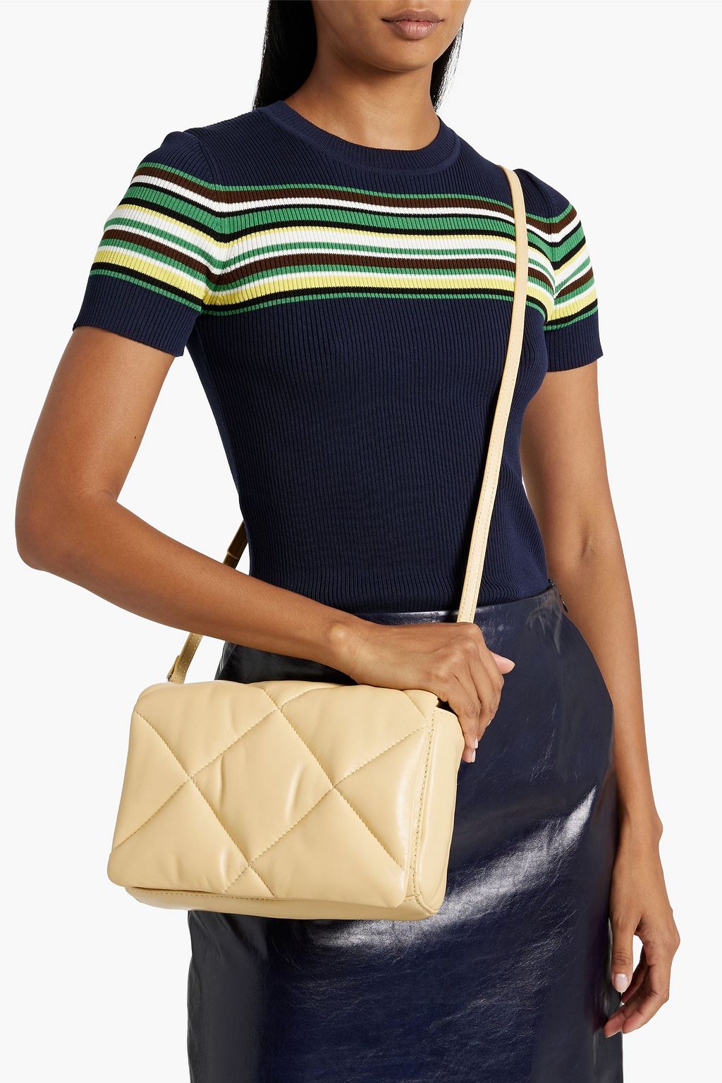 STAND STUDIO Brynn quilted leather shoulder bag
