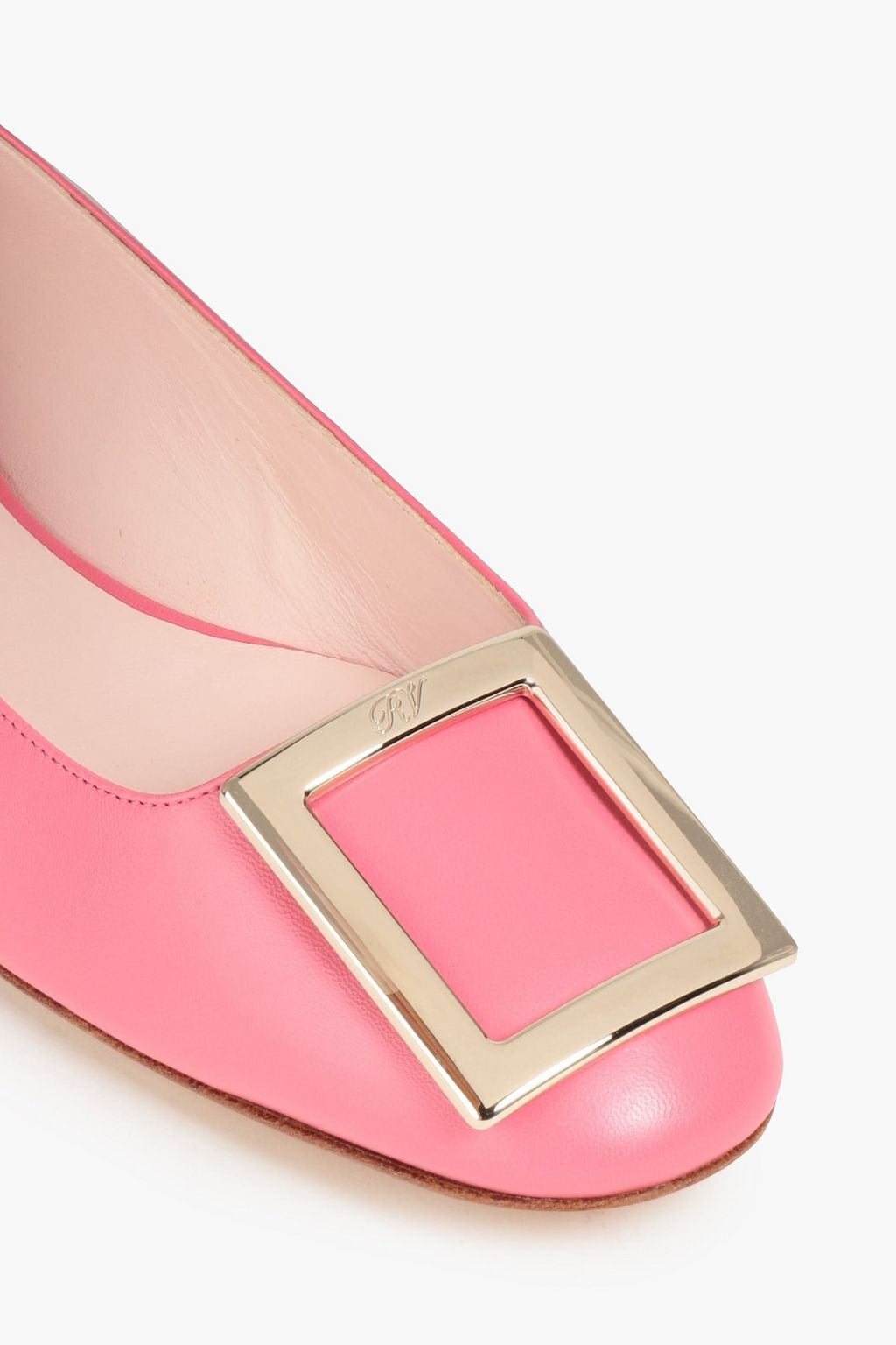 ROGER VIVIER Embellished leather ballet flats