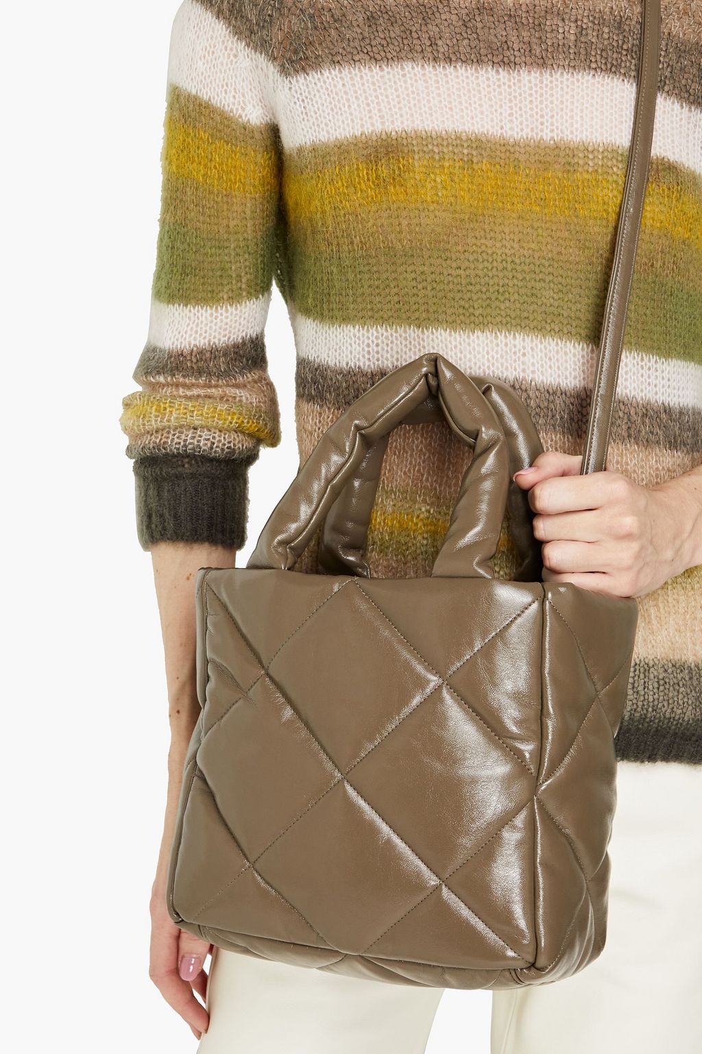 STAND STUDIO Roseanne quilted faux leather tote