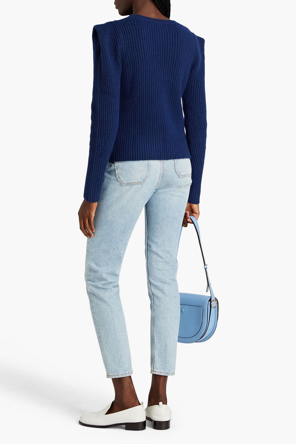 AUTUMN CASHMERE 리브 니트 스웨터