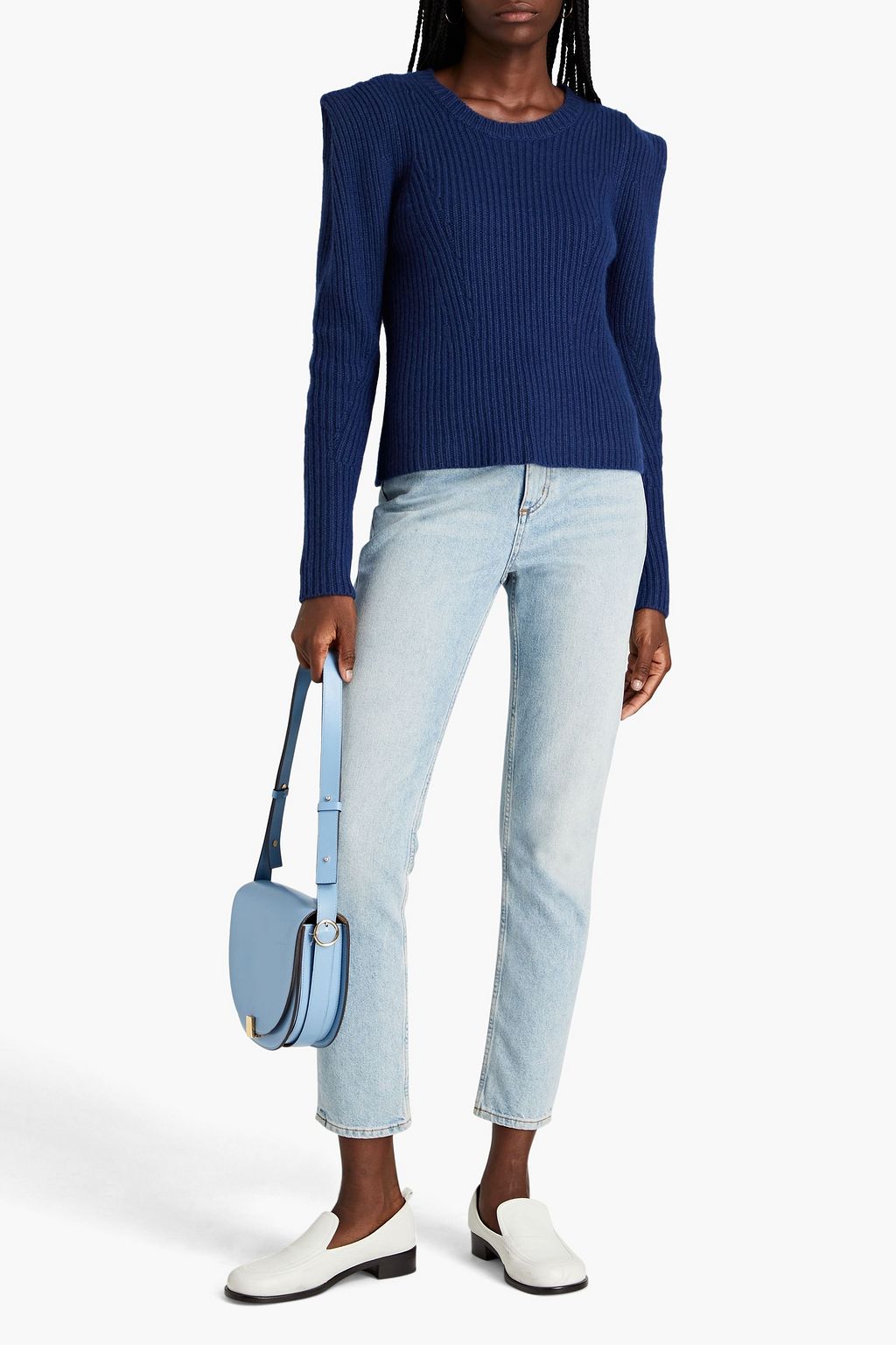 AUTUMN CASHMERE 리브 니트 스웨터