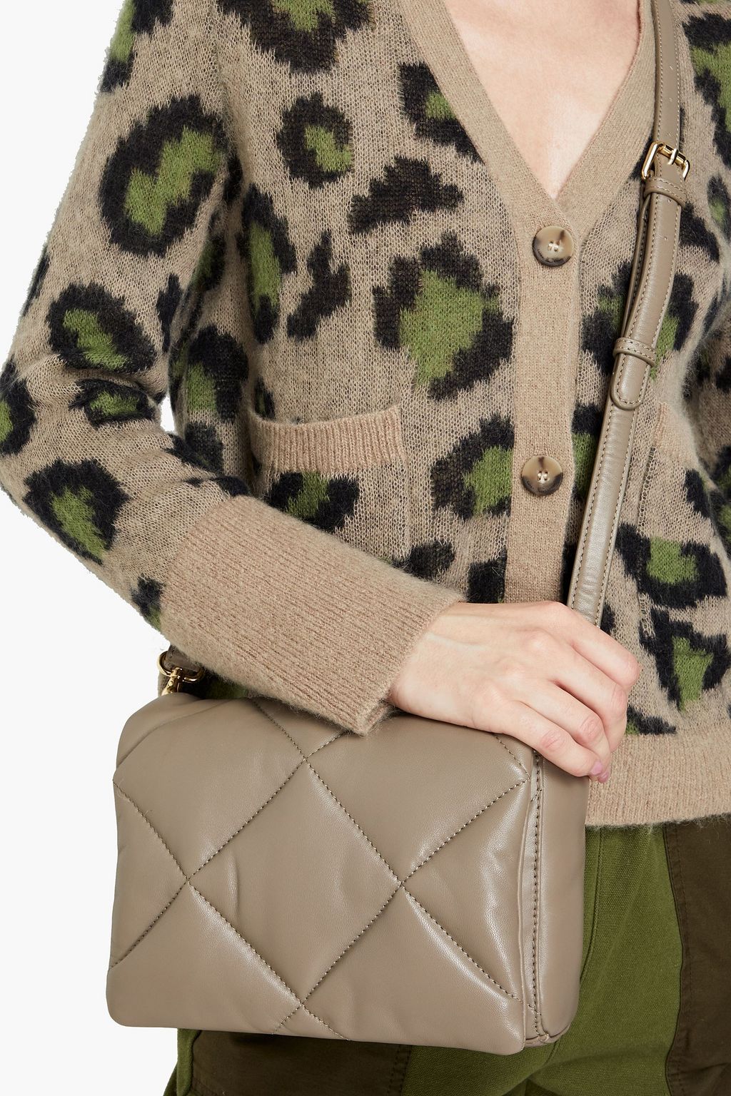 STAND STUDIO Brynn quilted leather shoulder bag