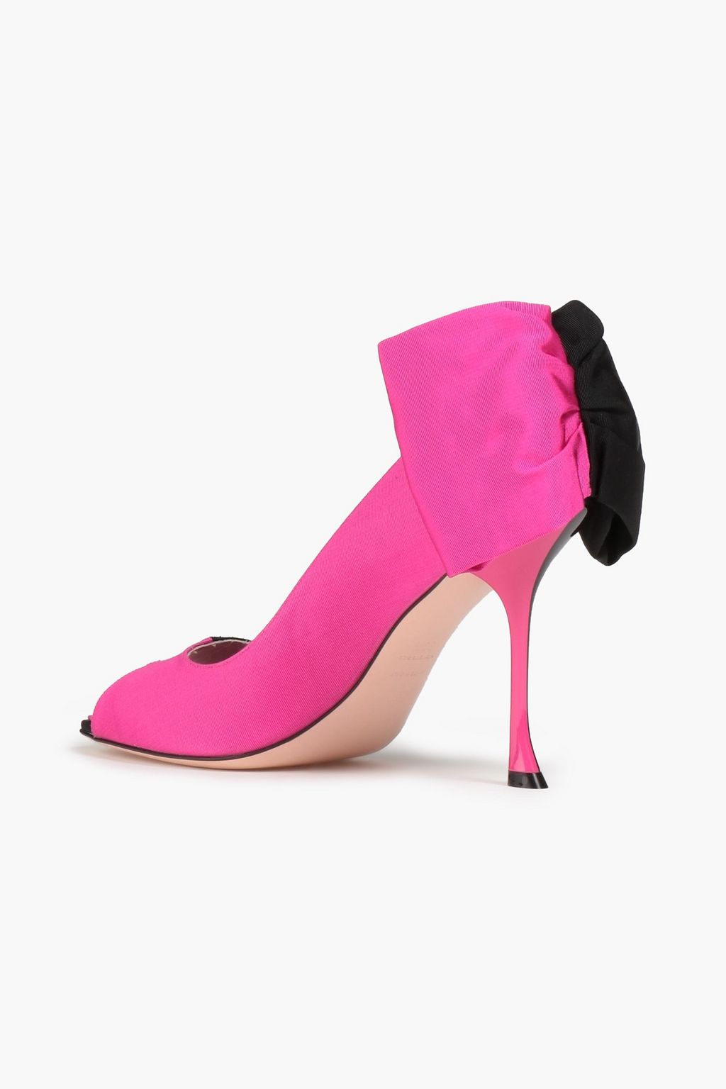 ROGER VIVIER Bibow bow-embellished two-tone ottoman pumps