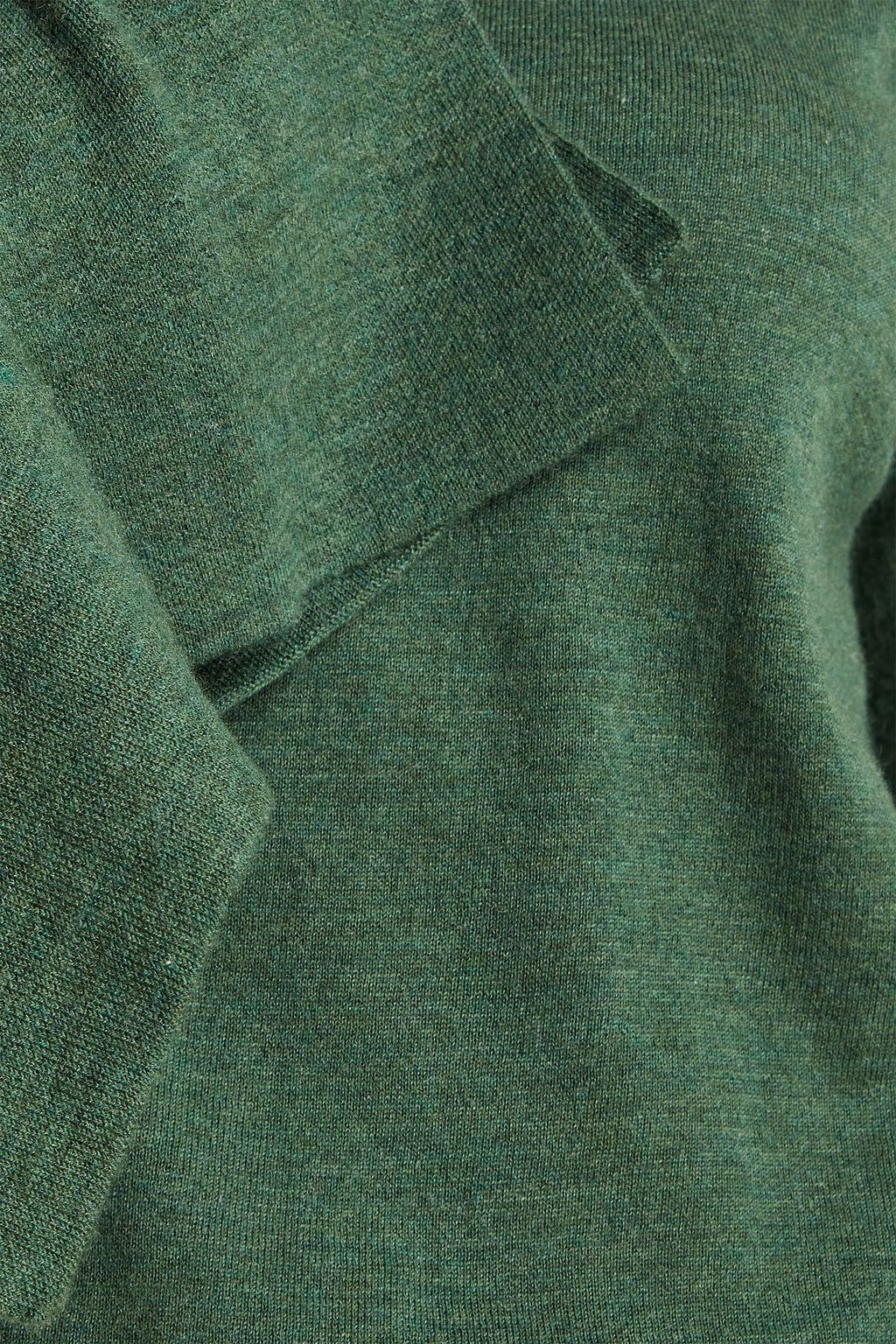 AUTUMN CASHMERE Mélange cashmere turtleneck sweater