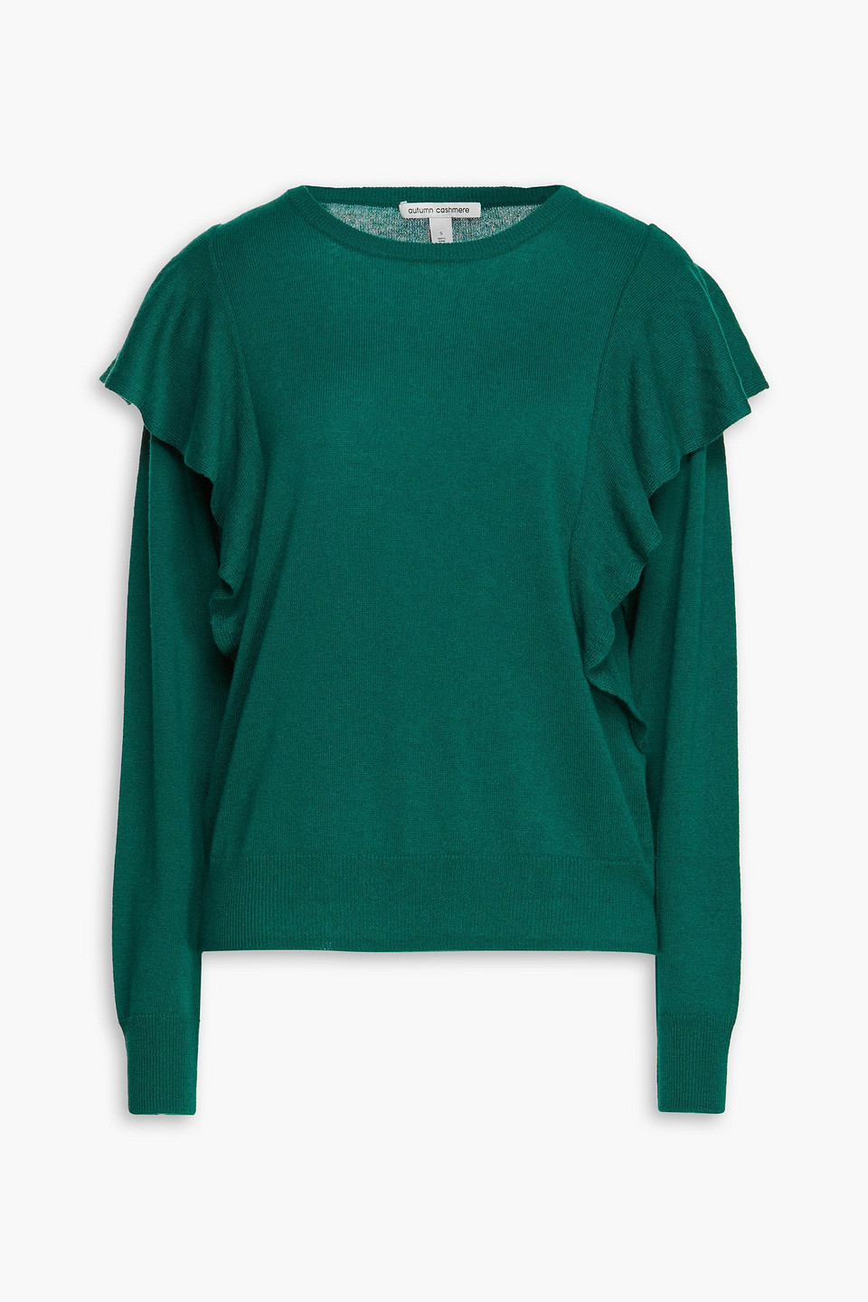 Autumn Cashmere Ruffled cashmere sweater