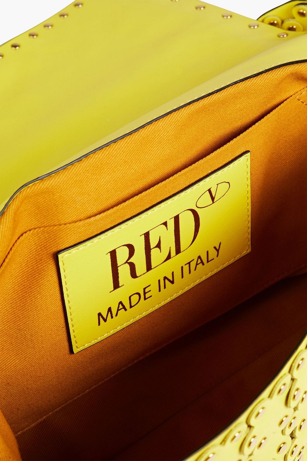 RED(V) حقيبة كتف ’فلاور بازل’ من الجلد المقصوص بالليزر مزينة بقطع معدنية