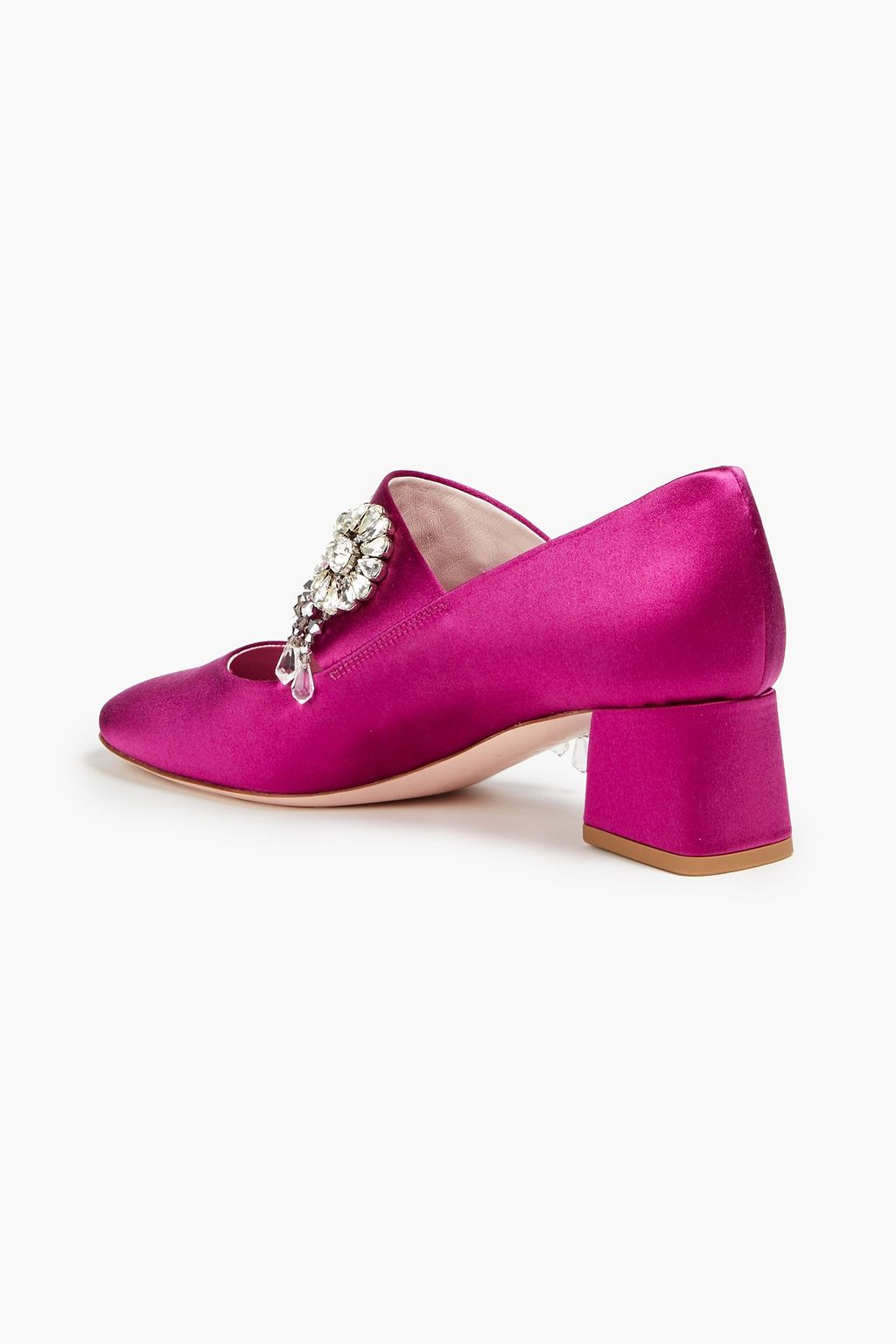 ROGER VIVIER Grande Soiree 45 embellished satin pumps