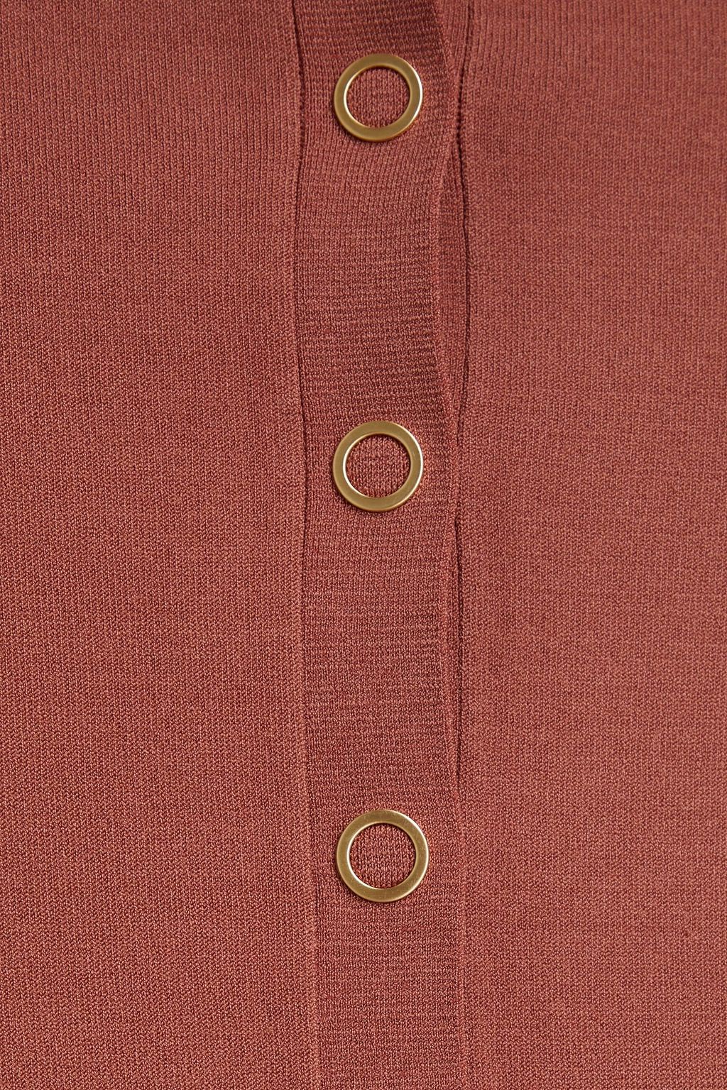 DION LEE 스트레치 니트 미디 스커트
