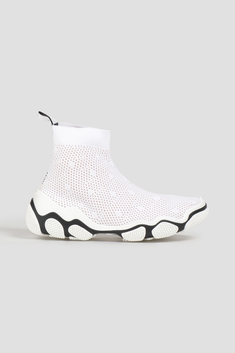 Red Valentino Mesh High-top Sneakers In White