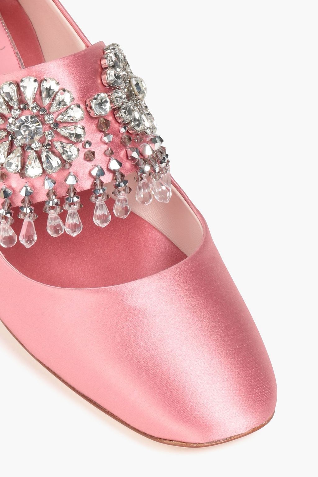 ROGER VIVIER Grande Soiree 45 embellished satin pumps
