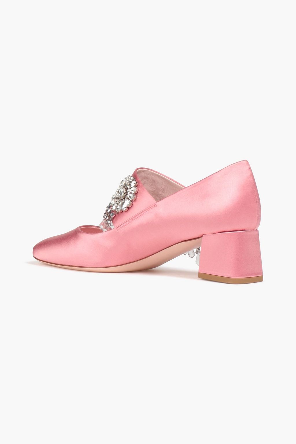 ROGER VIVIER Grande Soiree 45 embellished satin pumps