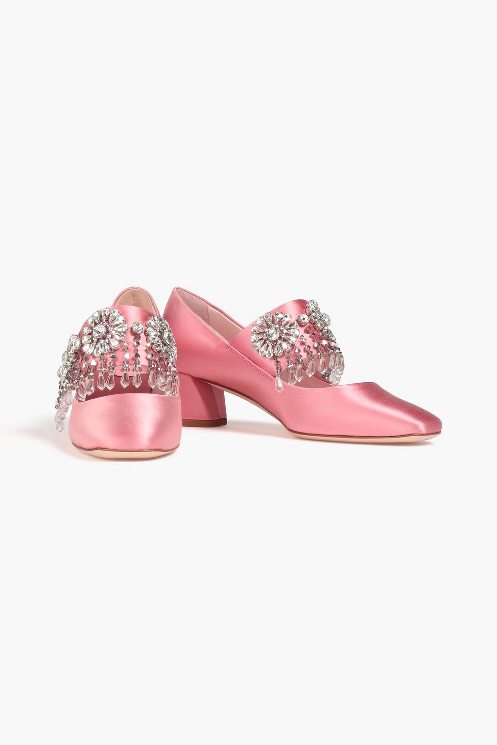 ROGER VIVIER Grande Soiree 45 embellished satin pumps