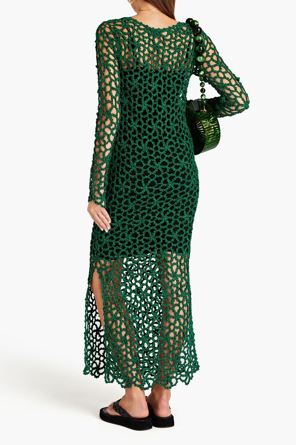 BY MALENE BIRGER Marled crochet-knit midi dress