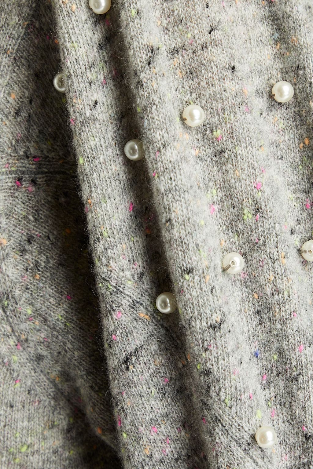 AUTUMN CASHMERE Embellished Donegal cashmere sweater