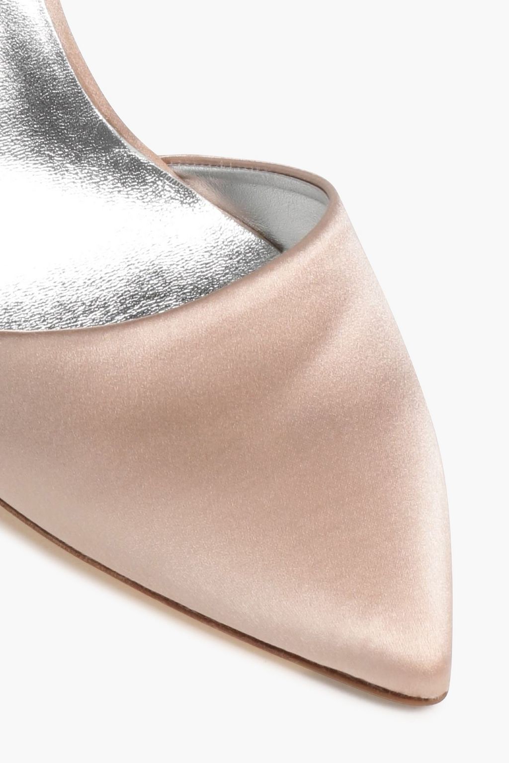 ROGER VIVIER Marlene Petals floral-appliquéd satin pumps