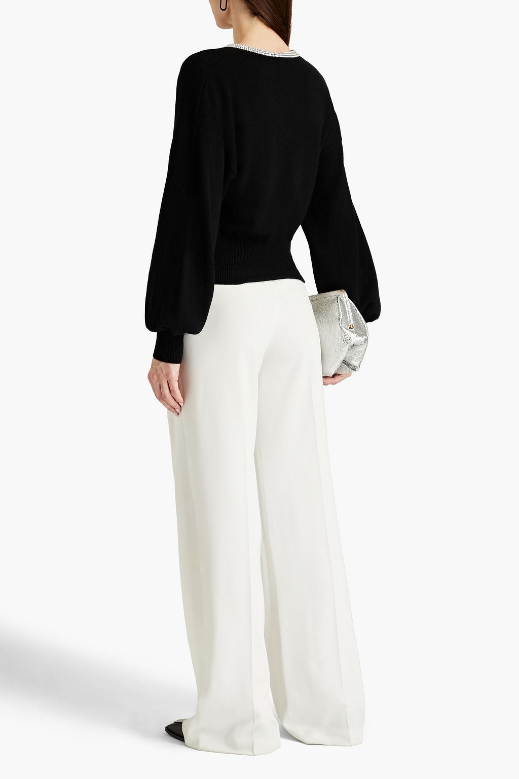 AUTUMN CASHMERE Embellished cashmere sweater