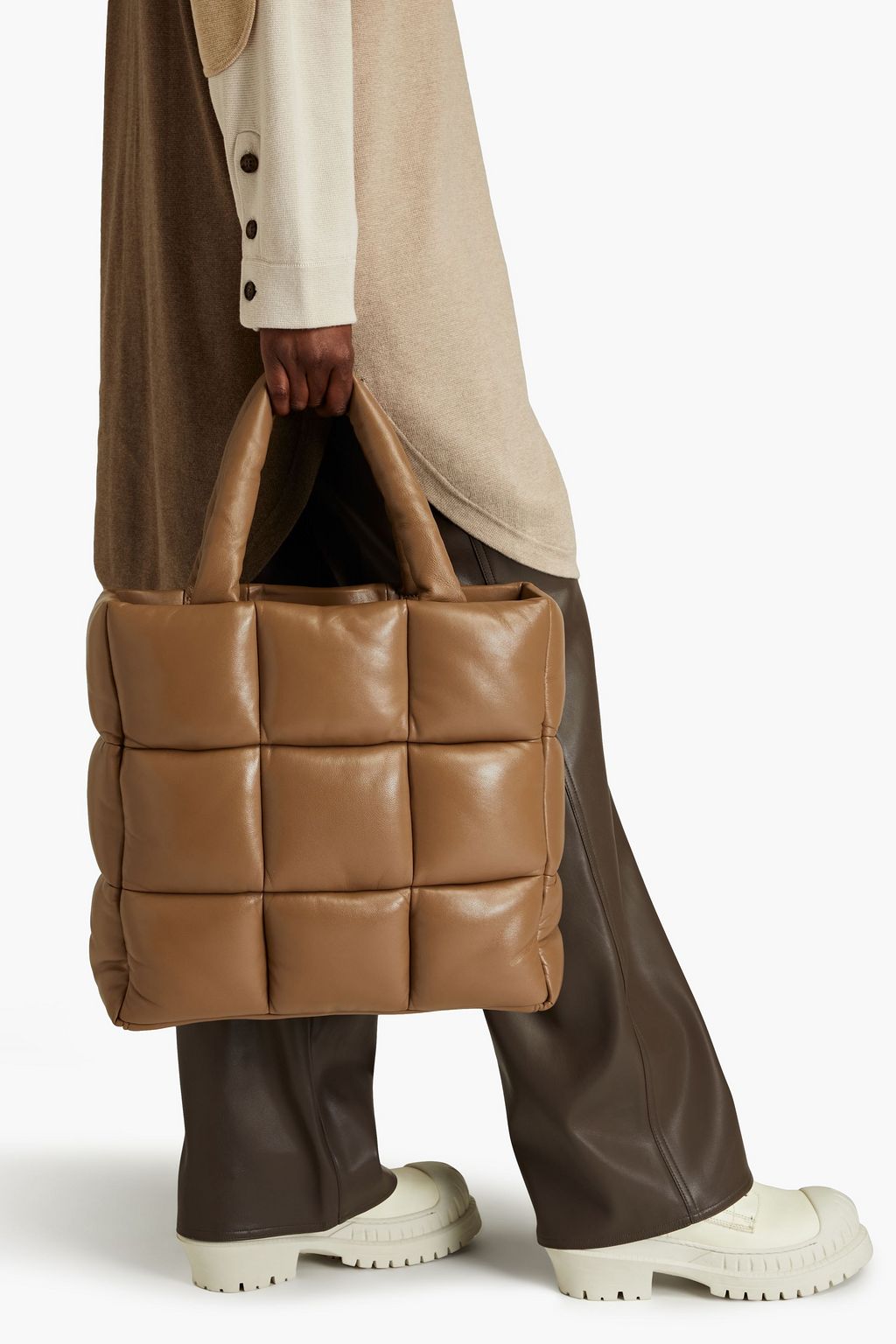 STAND STUDIO Assante quilted leather tote