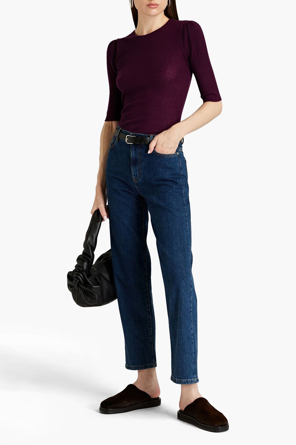 AUTUMN CASHMERE Ribbed cashmere sweater THE