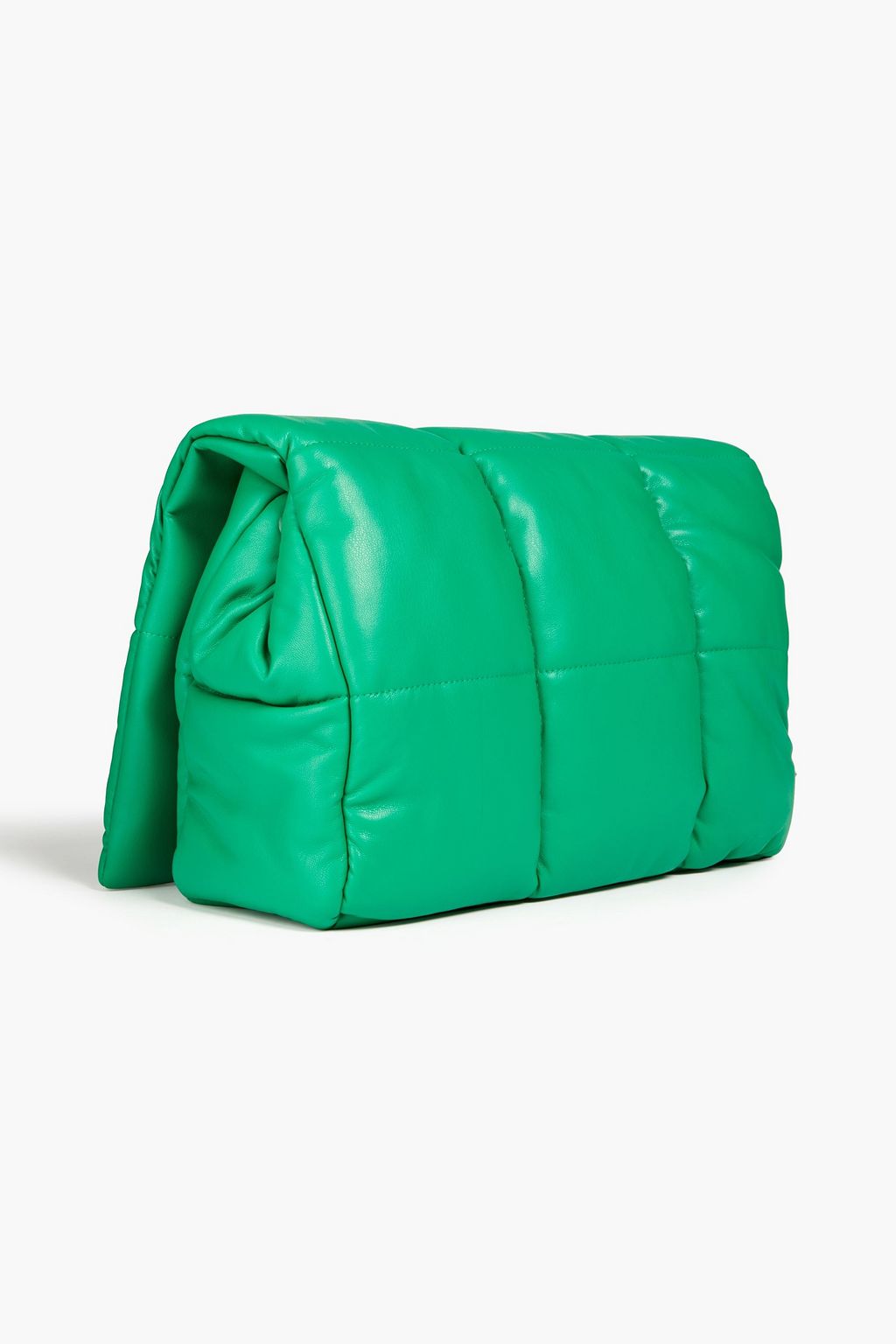 STAND STUDIO Wanda quilted faux leather clutch