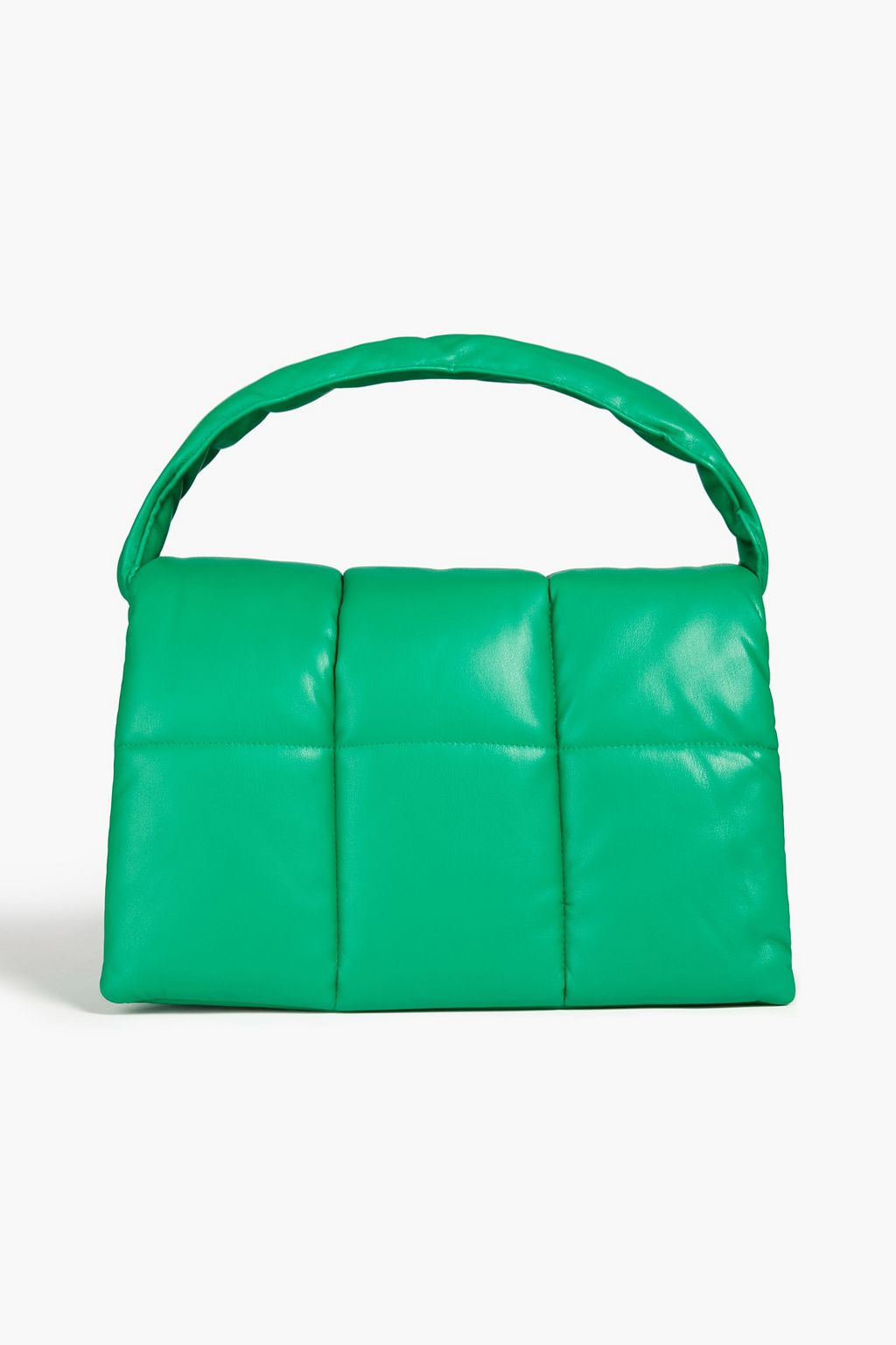 STAND STUDIO Wanda quilted faux leather clutch