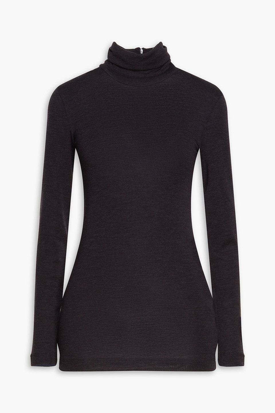 brunello cucinelli - mélange wool-blend turtleneck sweater - gray - s