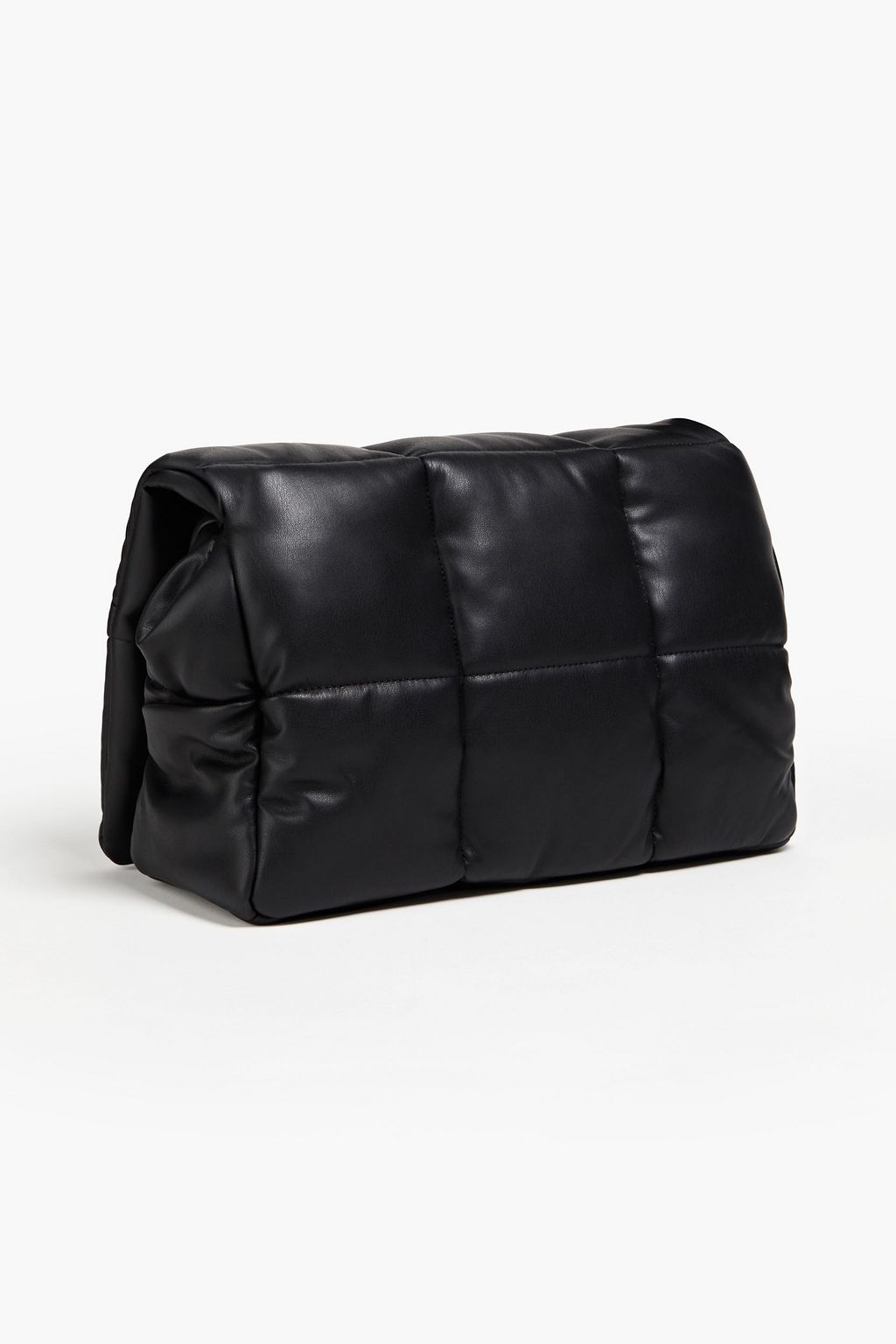 STAND STUDIO Wanda quilted faux leather clutch