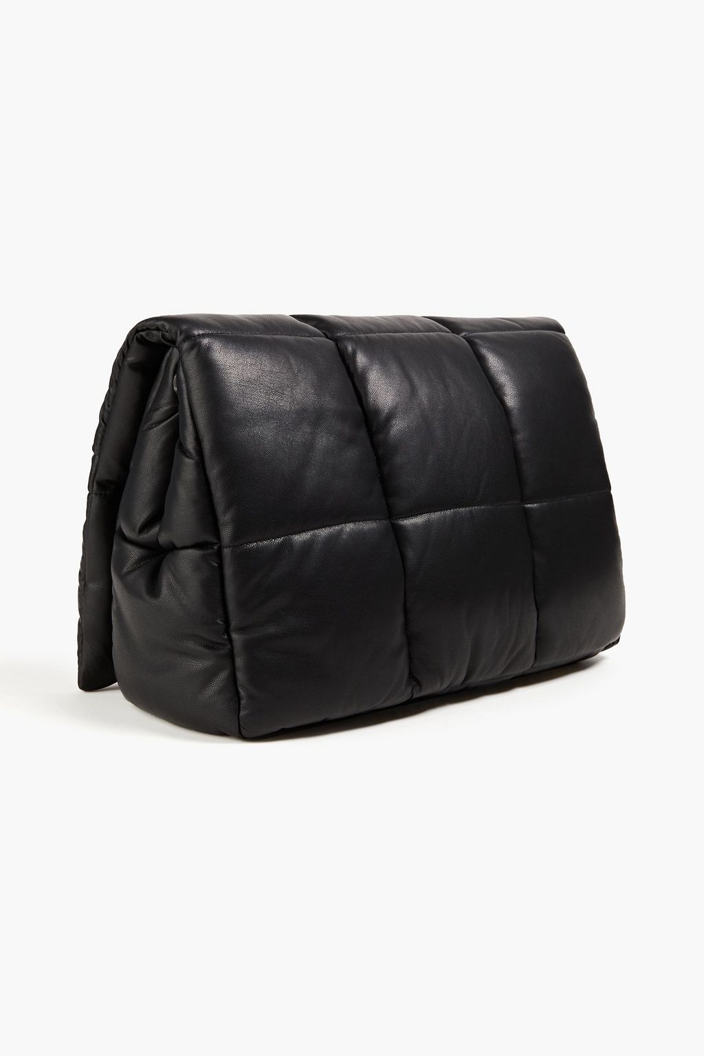 STAND STUDIO Wanda quilted faux leather clutch